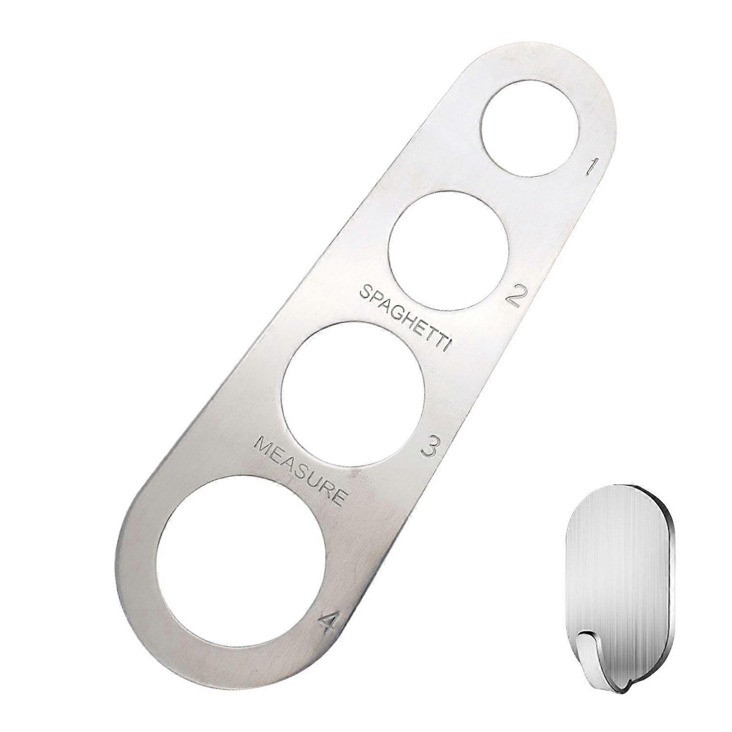 Stainless Steel Spaghetti Measuring Tool with Hook, Pasta Portion Control for Cooking Kitchen Use