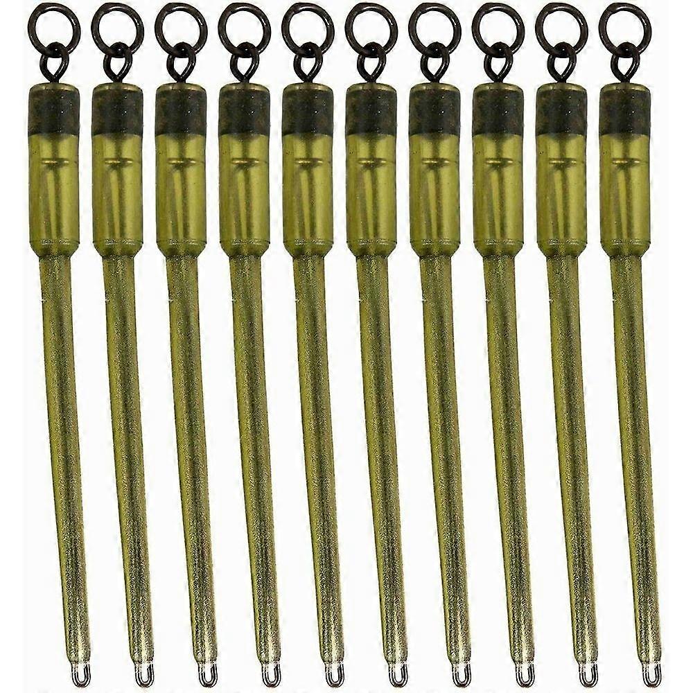 10Pcs PVA Octagonal Ring For Carp Fishing Quick Change Translucent Green Bag Stems Solid Bag