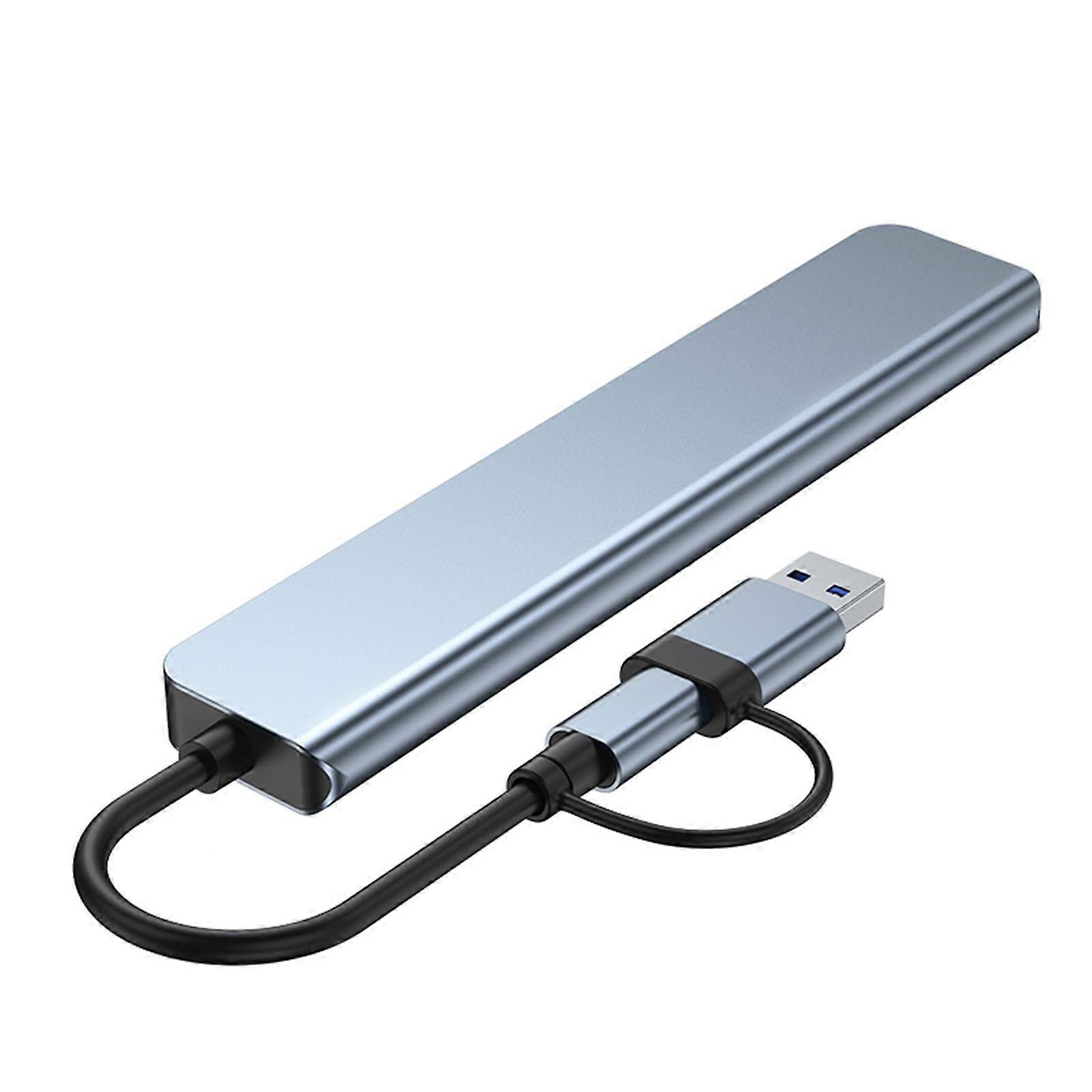 USB C Hub 8 Port Multiport Adapter with 4K HDMI and Speed Data Transfer for Laptops and Tablets