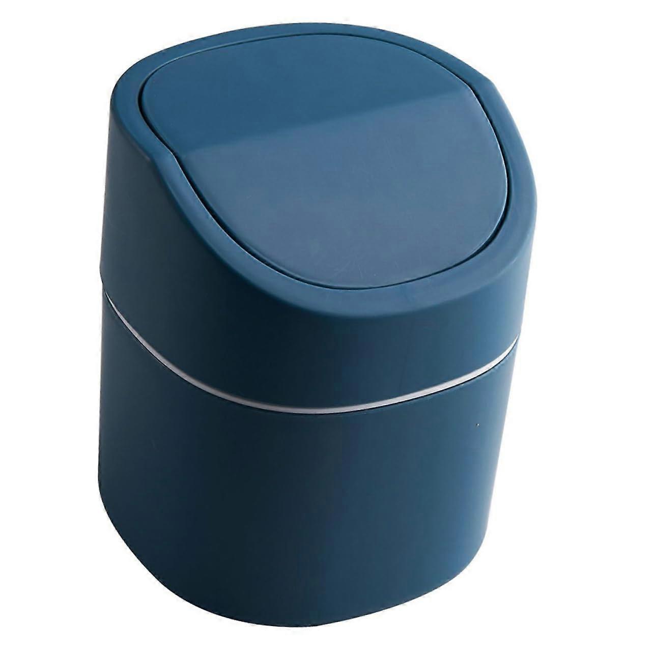 Desktop Trash Can with OdorReducing Swing Lid, Compact Mini Waste Bin for Desk, Home, Kitchen