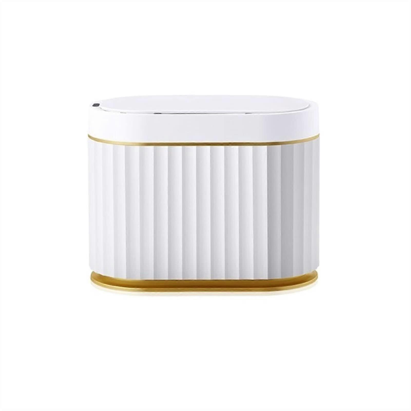 Smart Trash Can with Motion Sensor, Compact 4L Touchless Bin for Kitchen or Office