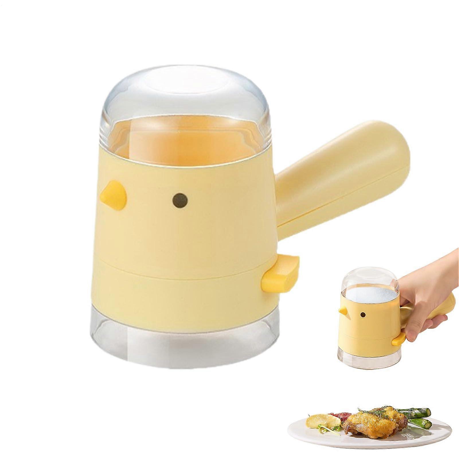 Adjustable Salt and Pepper Shaker with Handle, Moistureproof 0.5g Precise Dispenser for Cooking