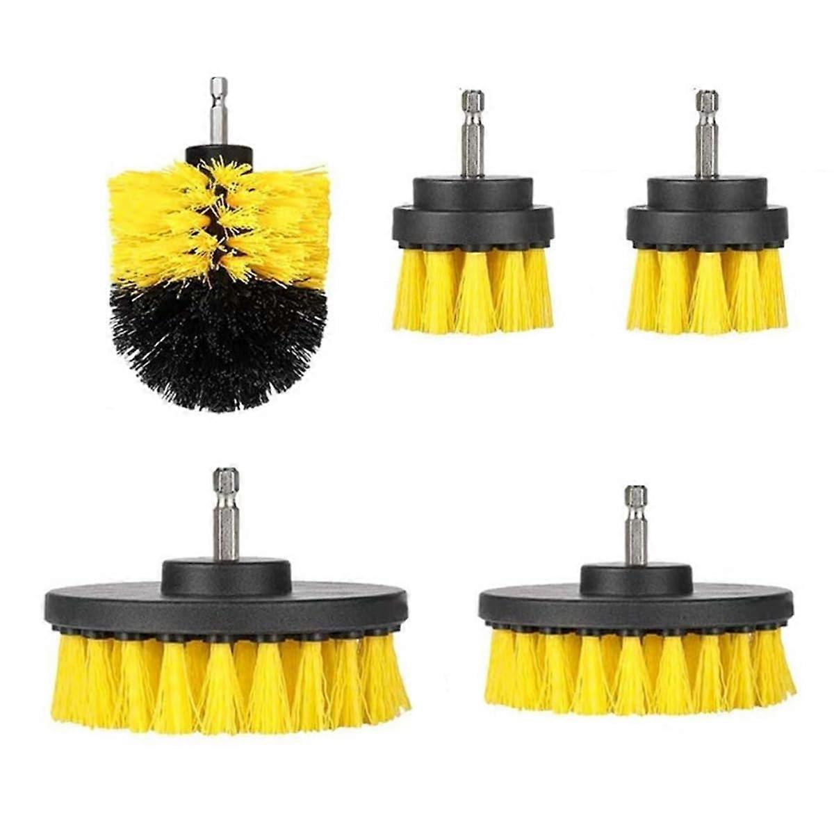 Drill Brush Cleaning Kit 5pcs Power Scrubber Set for Bathroom Kitchen Tiles Marble Ceramic