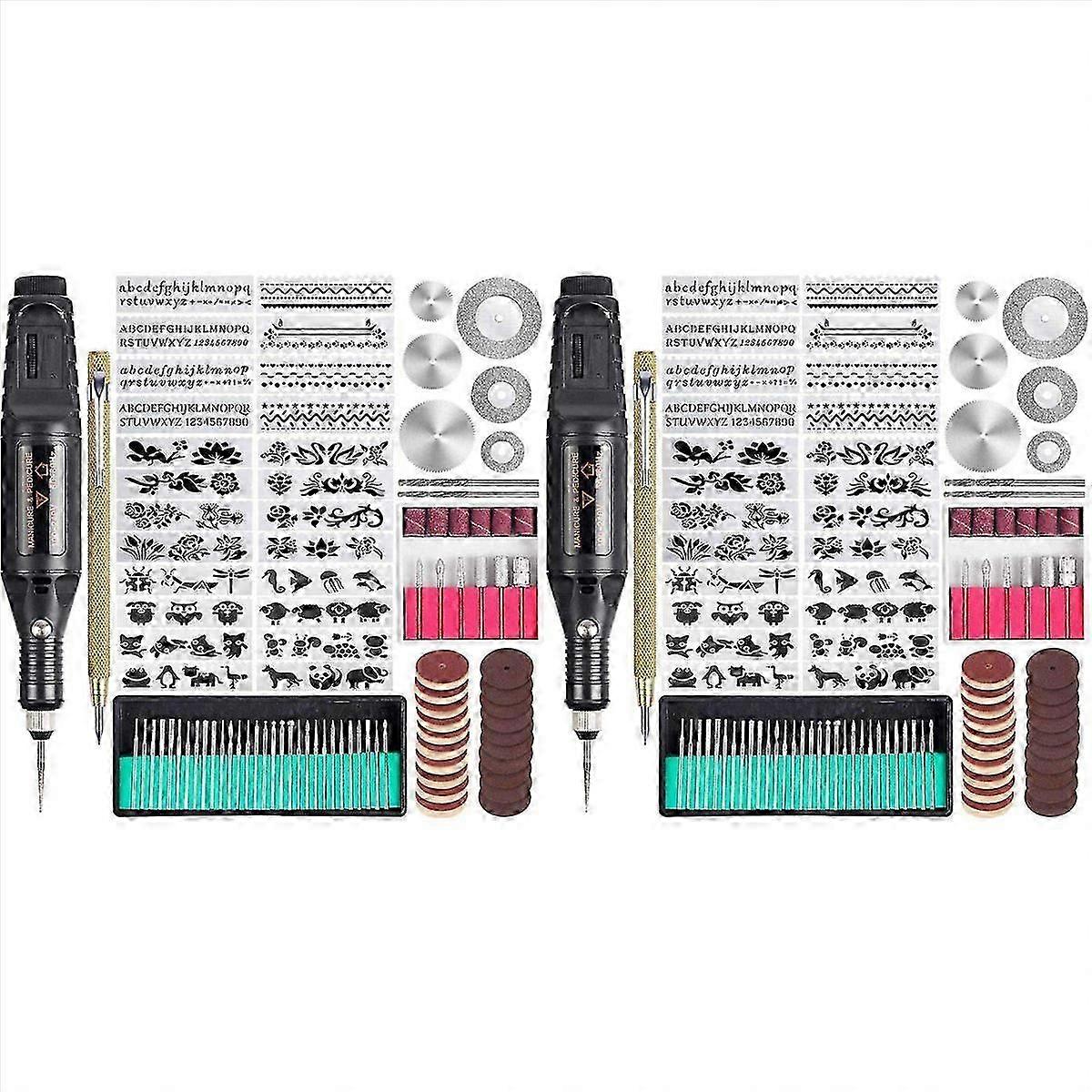 216 Pcs Electric Engraving Tool Kit, Multi-Functional Corded Mini Engraver Pen