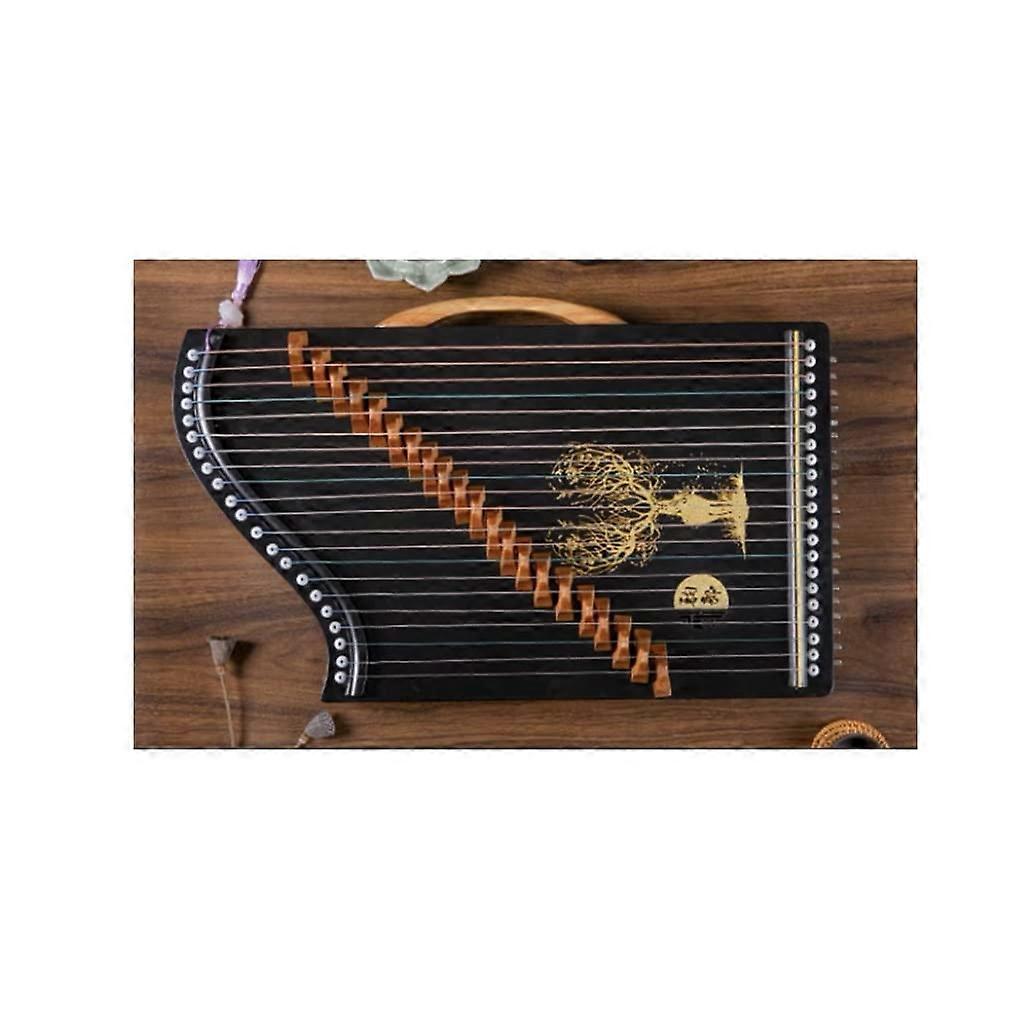 21String Portable Mini Guzheng Trainer with Full Accessories and Secure Strap for Travel Practice