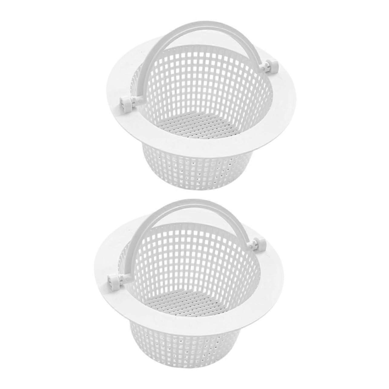 Pool Skimmer Basket 2pcs AntiClogging Durable Filter for Above Ground and Inground Pools