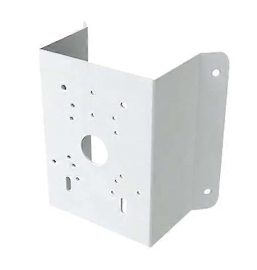 Corner Mount Bracket for Bullet and PTZ Cameras, White Security Camera Mount with Hidden Cable Management