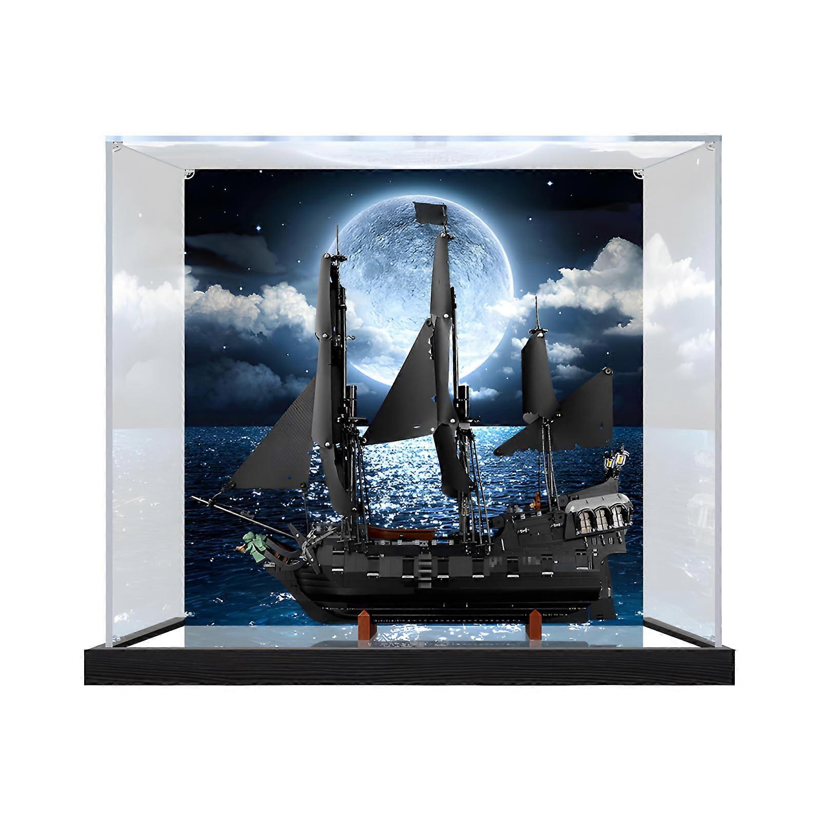 Acrylic Display Case with Dustproof Protection and Mirror Back for  10365 Captain Jack Sparrow