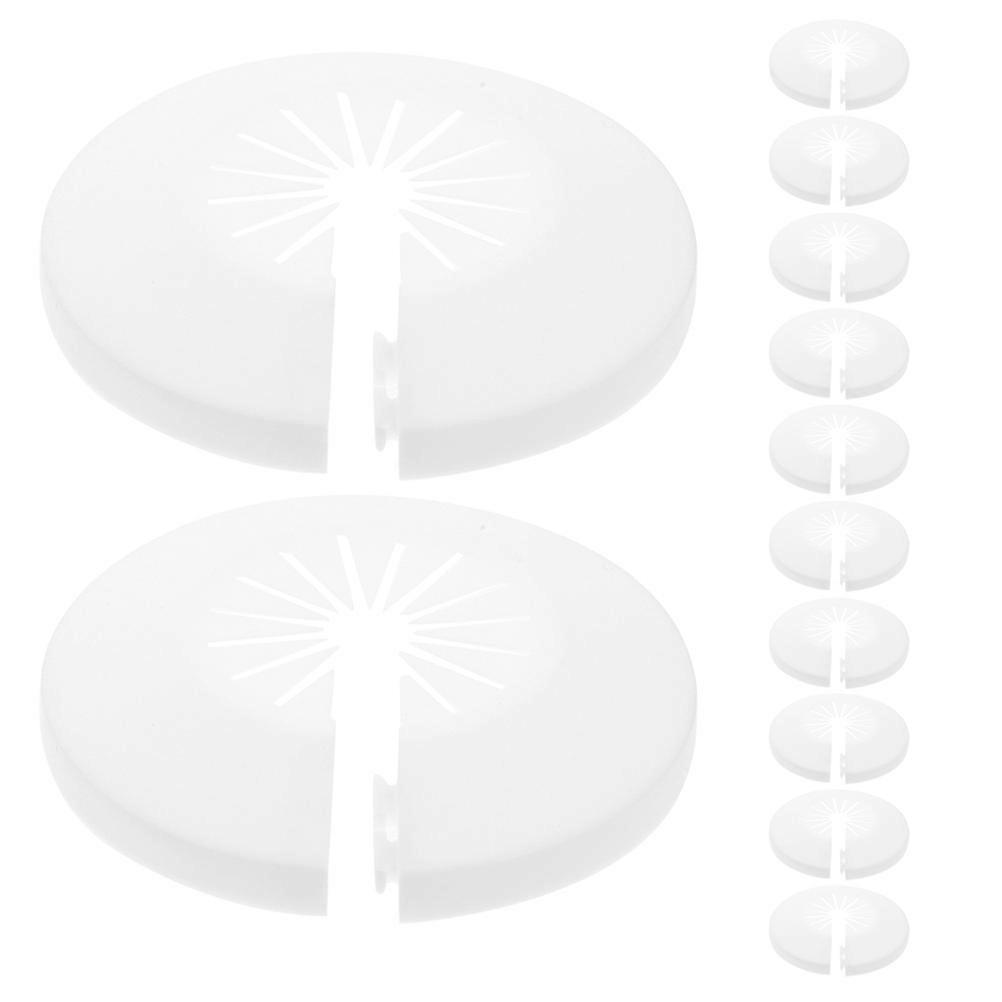 Decorative Plastic Flange Wall Beautification For Home Pp Plastic Pipe Concealment 12Pcs