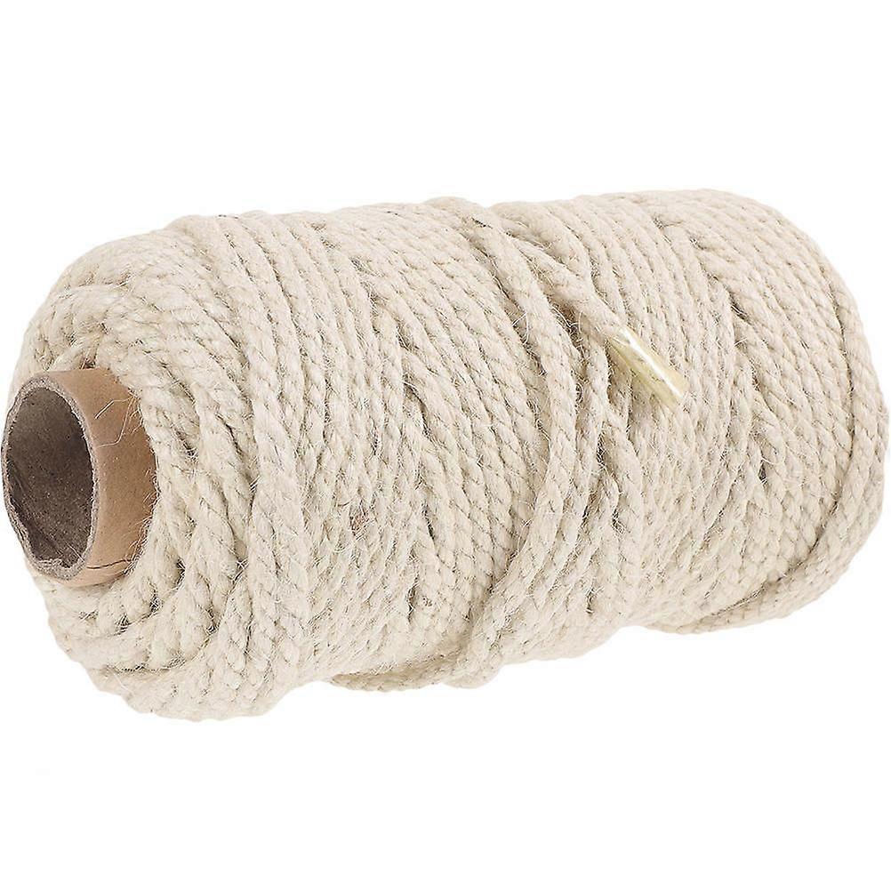 Hemp Rope Cat Accessory for DIY Scratching Post 1 Roll White Sisal