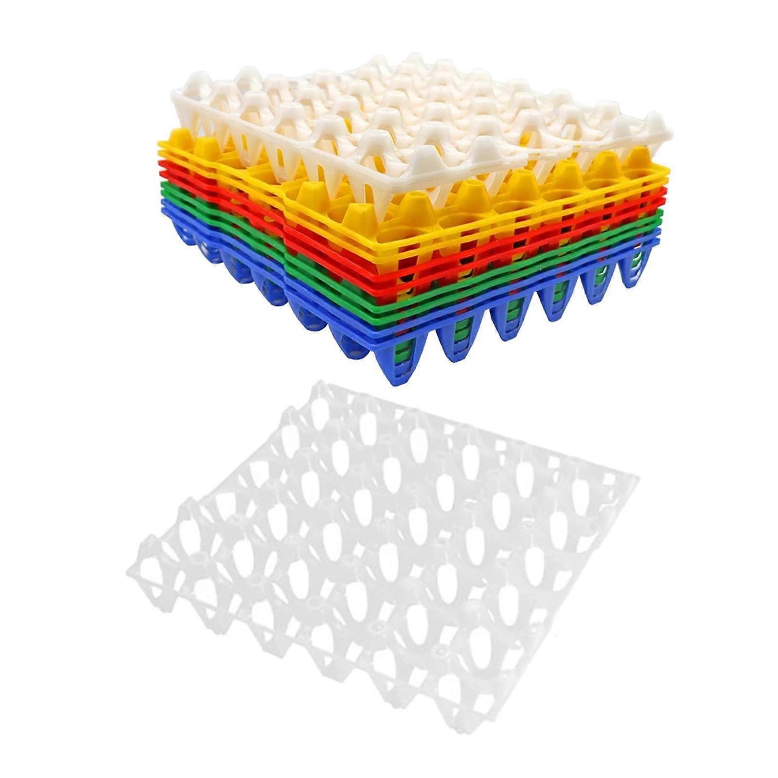 10 Pack 30 Egg Trays Egg Holder Large Capacity Stackable for Incubating and Transport