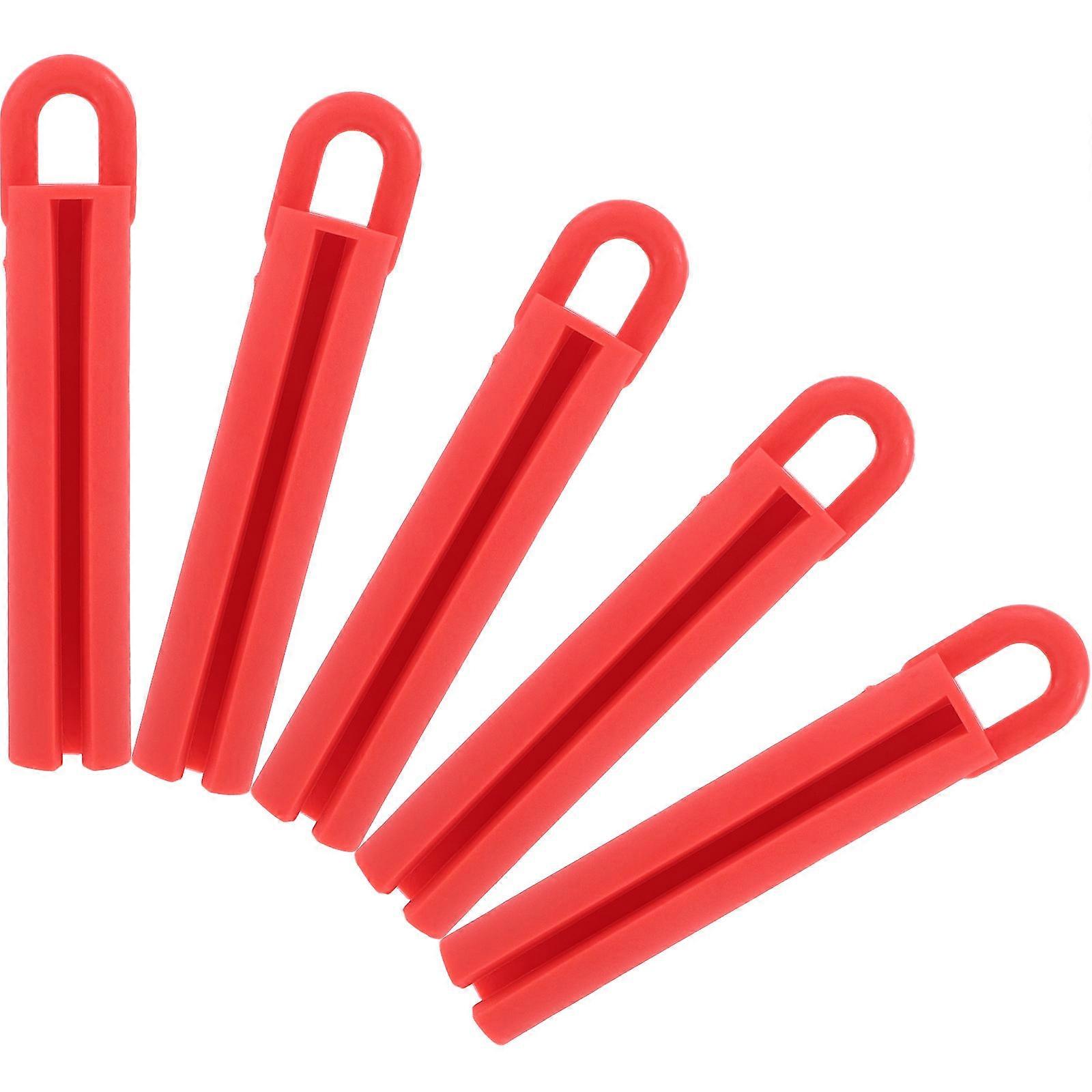 Rubber Billiard Cue Hangers Pool Cue Holder for Hanging 5Pcs Practical Red