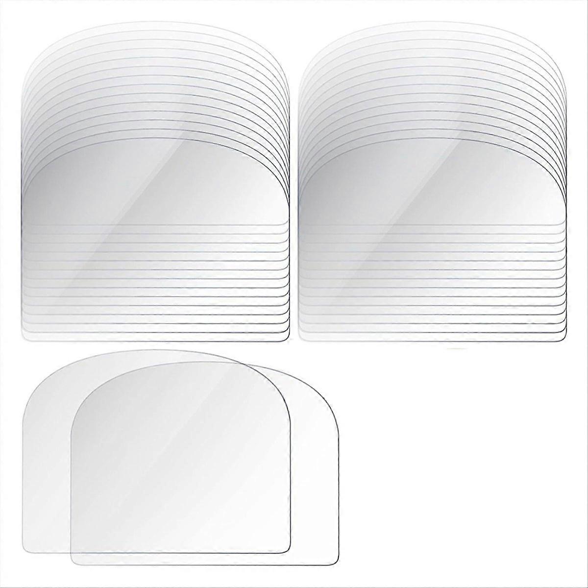 80PCS Plastic Transparent Soft Scraper Cake Cream Scraping Plate