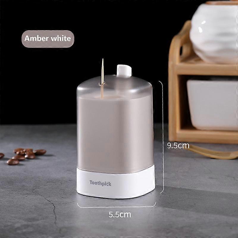 Toothpick Box Detachable Tooth Pick Storage Dispenser Automatic Push-type Toothpick Holder Box
