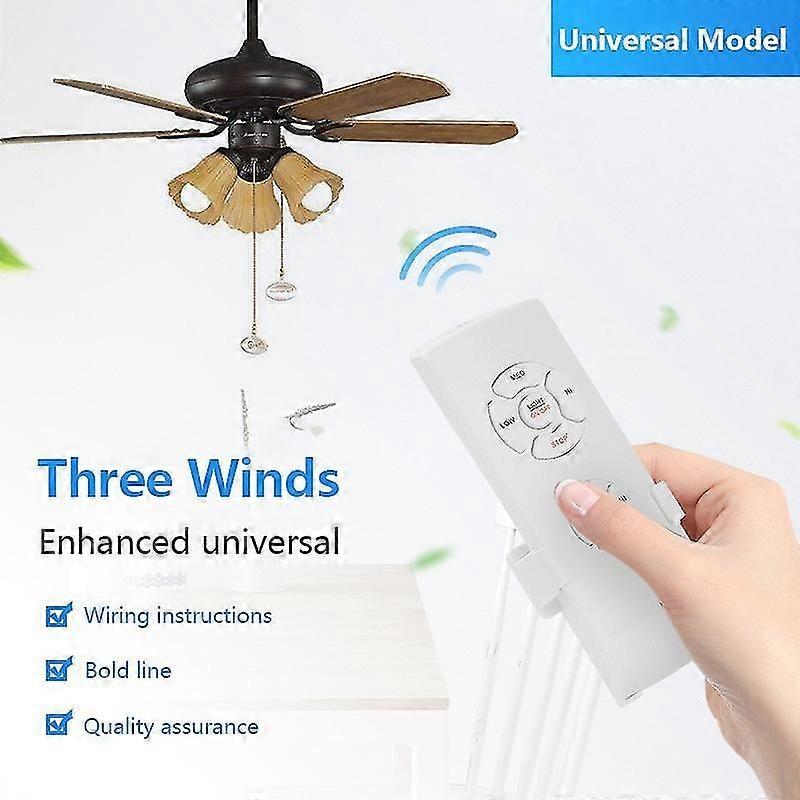 Universal Ceiling Fan Lamp Remote Controller Kit Diy Smart Remote Adjust Speed Timing Ceiling