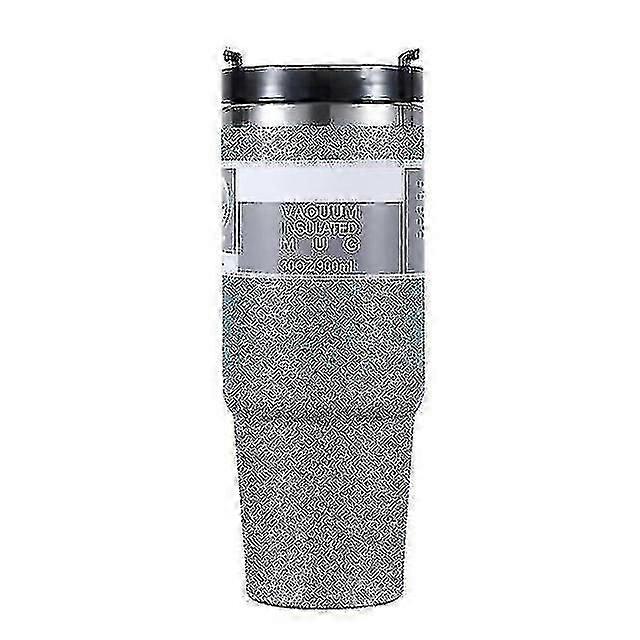 Stanley 40 Oz Tumbler Mug With Handle And Straw Lid, Suitable For Thermos Bottles, Travel Coffee Mugs, Stainless Steel, Insulated, Simple, Modern Tumb