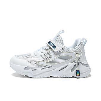 Weite Kleinkind-Sneaker, Baby-Tennisschuhe, Strandschuhe, Barfußschuhe, bequeme Kinder-Sneaker für Mädchen, Weiß