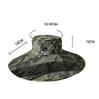 Pxcl Men's Wide Brim Sun Hat Upf50+ Waterproof Breathable Bucket Hat For Fishing, Hiking, Camping.., One Size