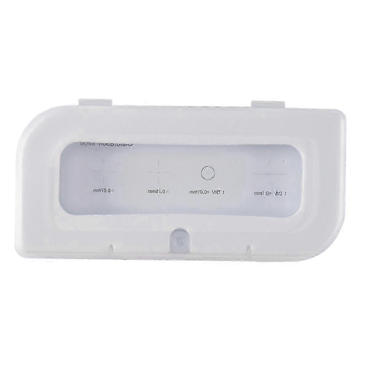 0.01mm Microscope Slides Reticle Calibration Slide Ruler Cross Multifunctional Microscope Calibratio