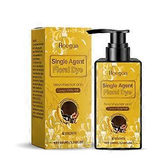 Hoegoa Brown Hair Care Product, With Its Gentle Ingredients, Nourishes And Softens Hair, Making It Easy To Color. It Is A Daily Hair Care Product