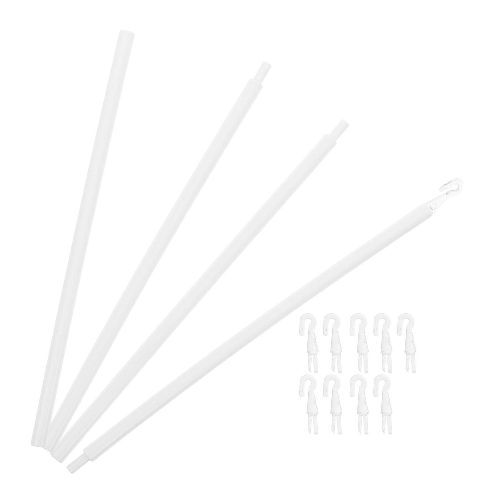Blinds Curtain Pull Wand Plastic Rod for Vertical Blinds Function 12Pcs