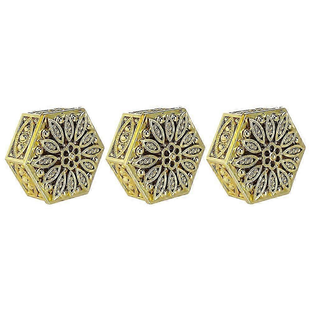 Wrapping Box Golden Gift Boxes for Storage 3Pcs Pack