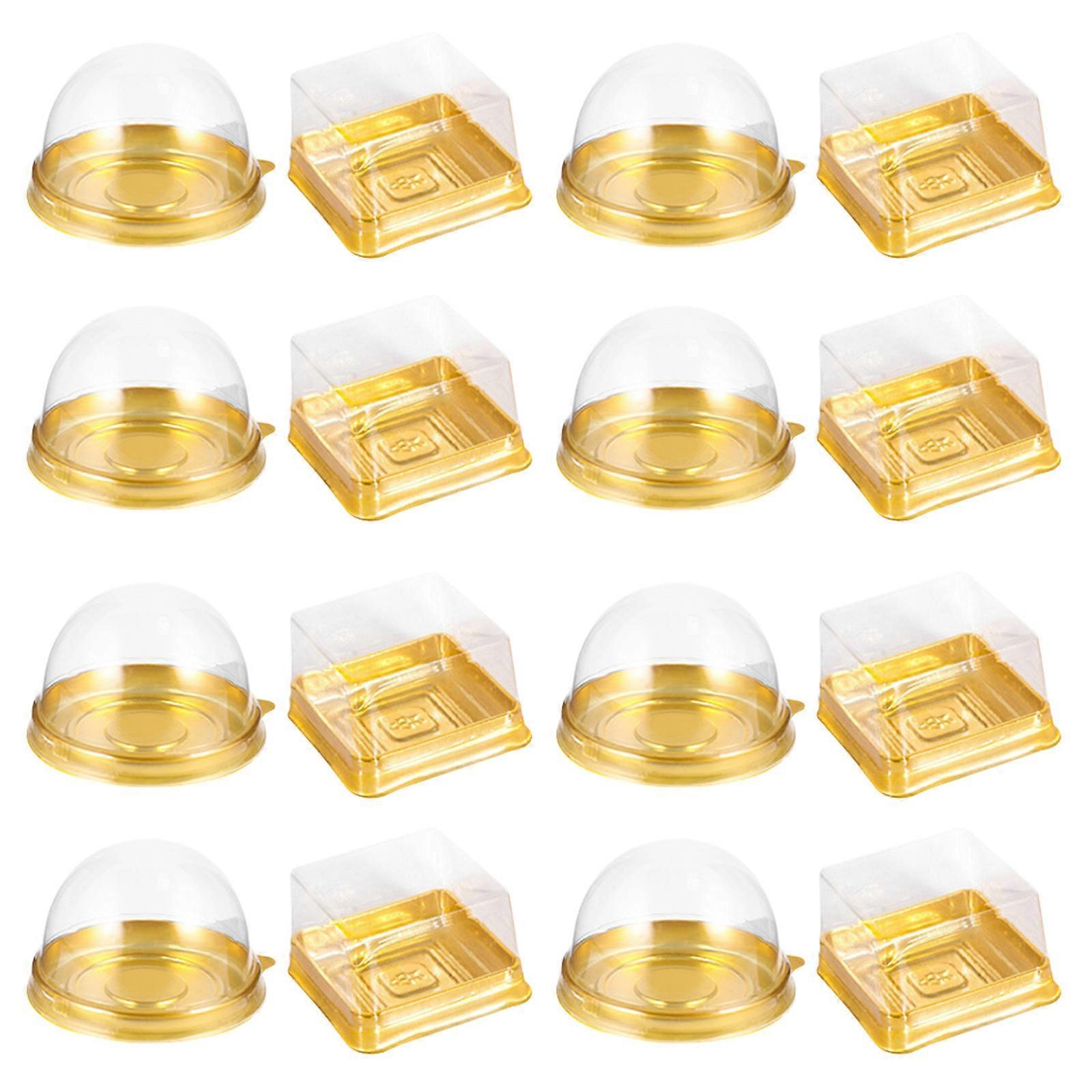 Moon Cake Boxes Convenient Packaging Boxes for Food Storage 100Pcs