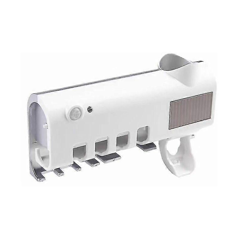 Automatic Toothpaste Squeezer Sterilization Shelf, for Smart Rechargeable UV Toothbrush, Automatic Toothpaste Squeezer, Bathroom Cabinet (White) new