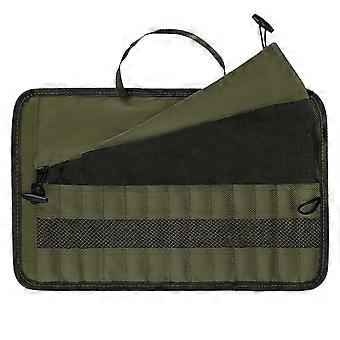 Outdoor Camping Cutlery Storage Bag Portable Roll Up Pouch Bag Cutlery Storage Water Resistant Case compatible with compatible withks Spoons Chopstick