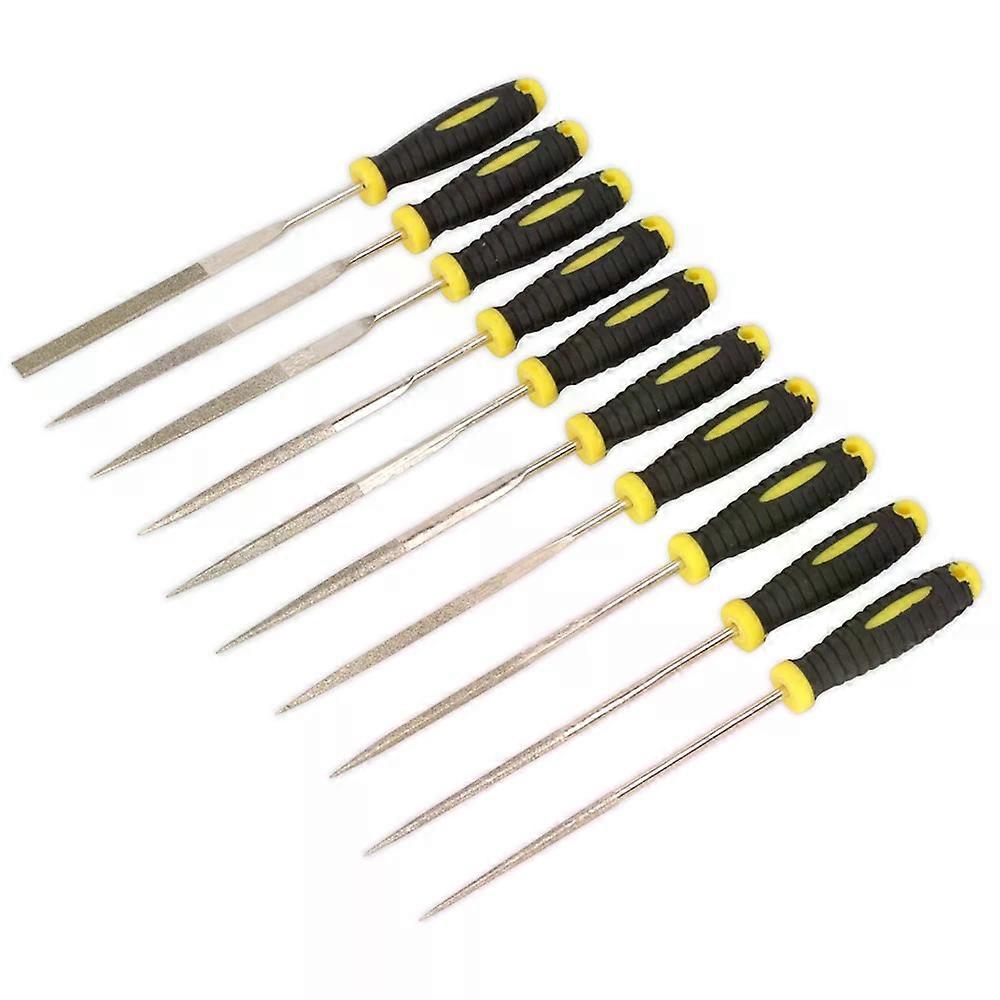 Siegen Diamond Needle File Set 10pc 100mm