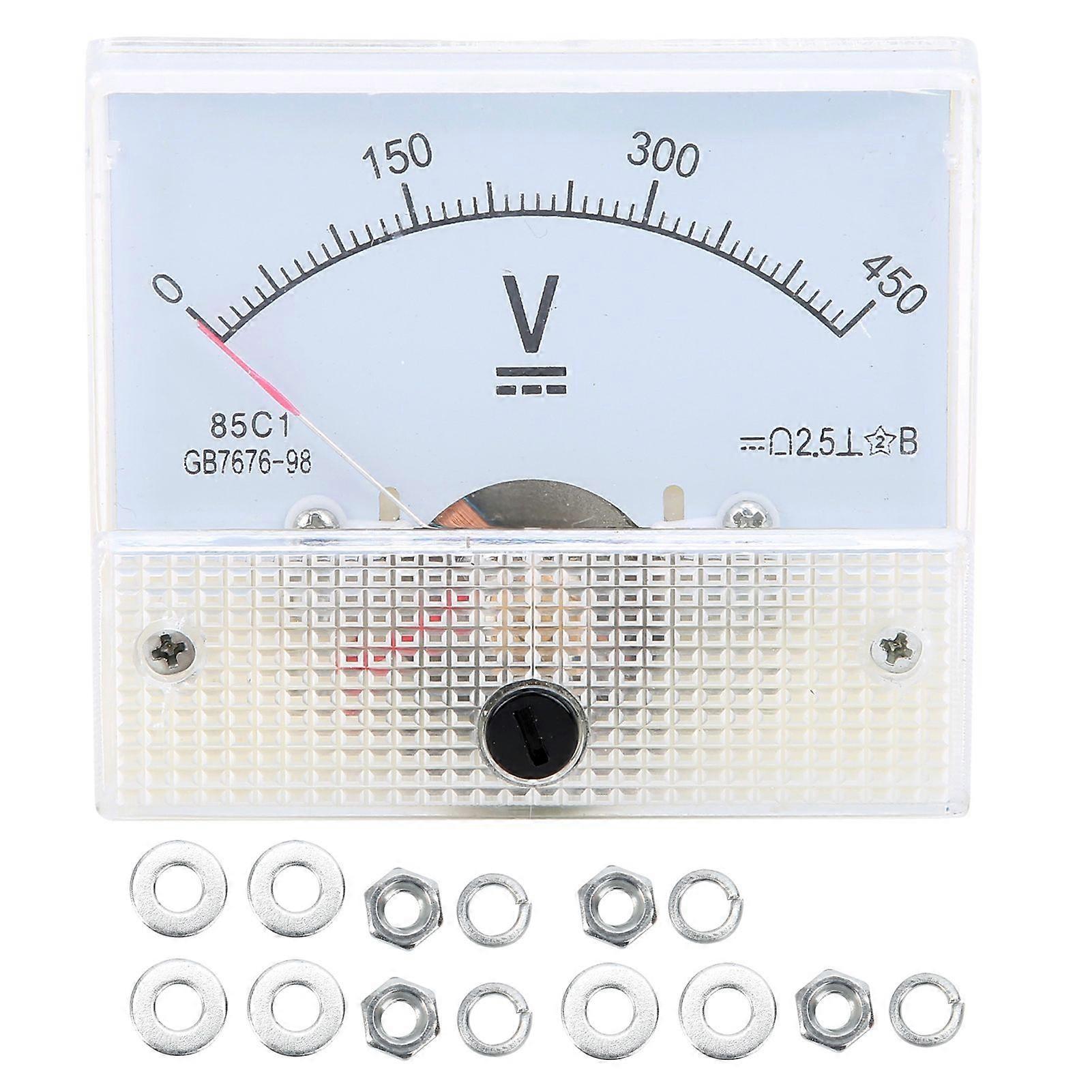 Pointer DC Voltmeter 0?450V Voltage Meter Gauge Circuit Measuring Instrument 2.5% Accuracy