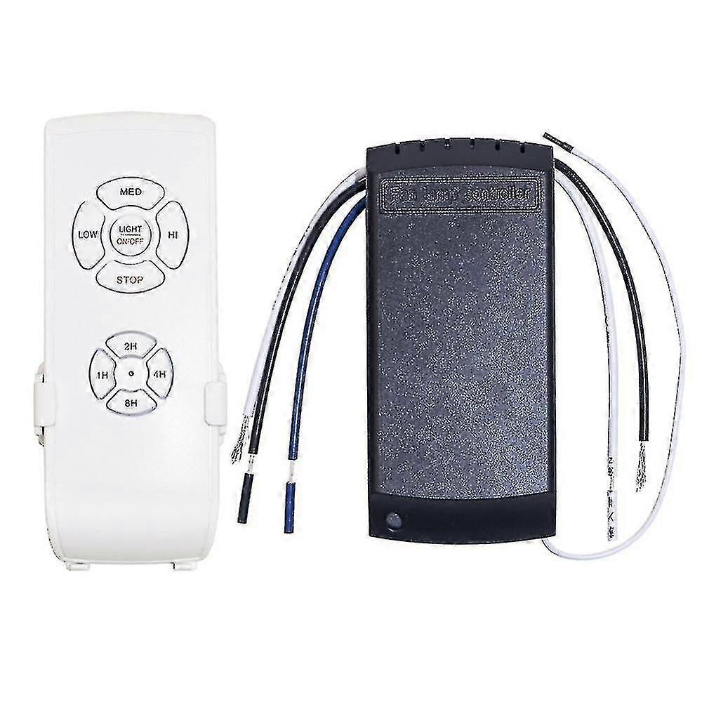 Universal Ceiling Fan Lamp Remote Control Kit Ac 220v Timing Setting Switch Adjuste Wind Speed Tran