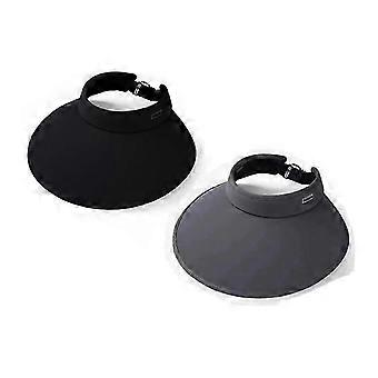 2-pack ruiterhelmvizier, zonneklep voor paardrijhelm, strandpet met brede rand, zomerse UV-beschermende strandpet voor dames en heren.
