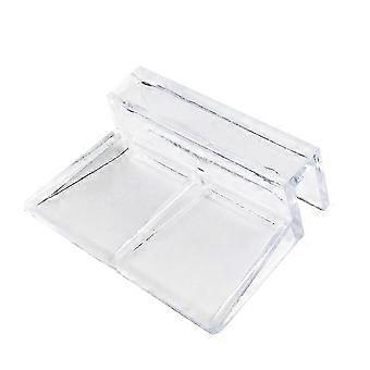 Klemmen für Glas Aquarium Klare Farbe Acryl Abdeckung Clip Stützhalter 8mm Halteschlauch 6Pcs