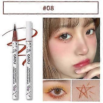 Bunte matte flüssige Eyeliner Bleistift schnell trocknen wasserfest Make-up weiß grün flüssig
