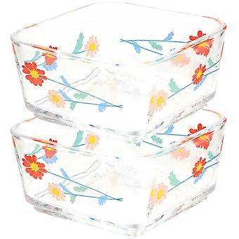 Guinea Pig Bowl Glass Small Pet Feeder for Food 2Pcs Set