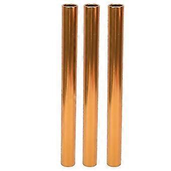 3pcs Staffelstab Aluminiumlegierung Leichtathletik Rennen Baton Sportspiel RequisitenSilber