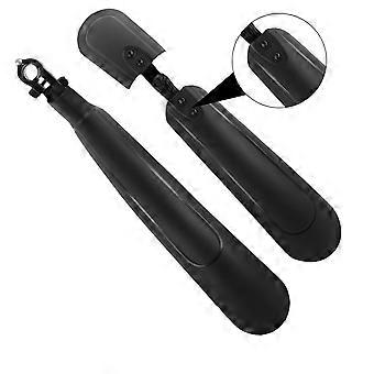 1 par MTB plastcykelskærme foran Rear Mountain Bike Mud Guard (sort)