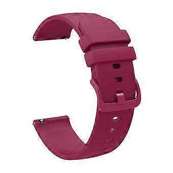 Purple Silicone Strap Quick Release Replacement Watch Band with Monotone Buckle for Fossil Q Wander