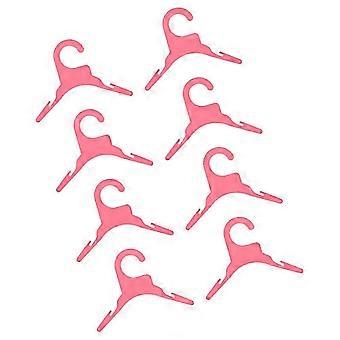 Rutschfester Hängeorganizer für Haustierkleidung, rosa, 8-teilig, 19,00 x 9,00 x 0,40 cm