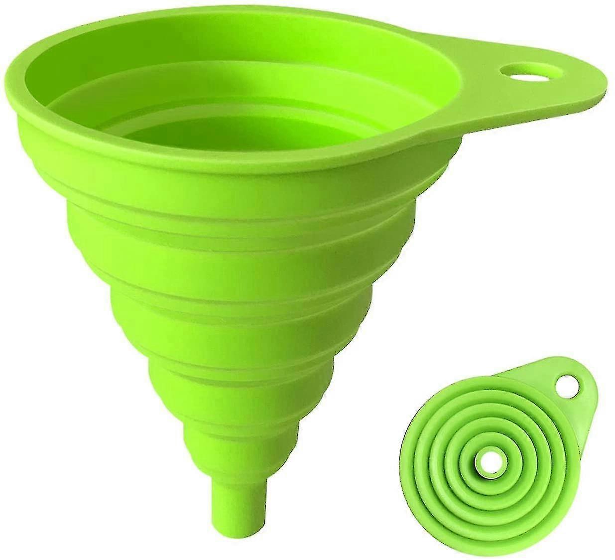 Silicone Collapsible Funnel , Kitchen Gadgets Foldable Funnel