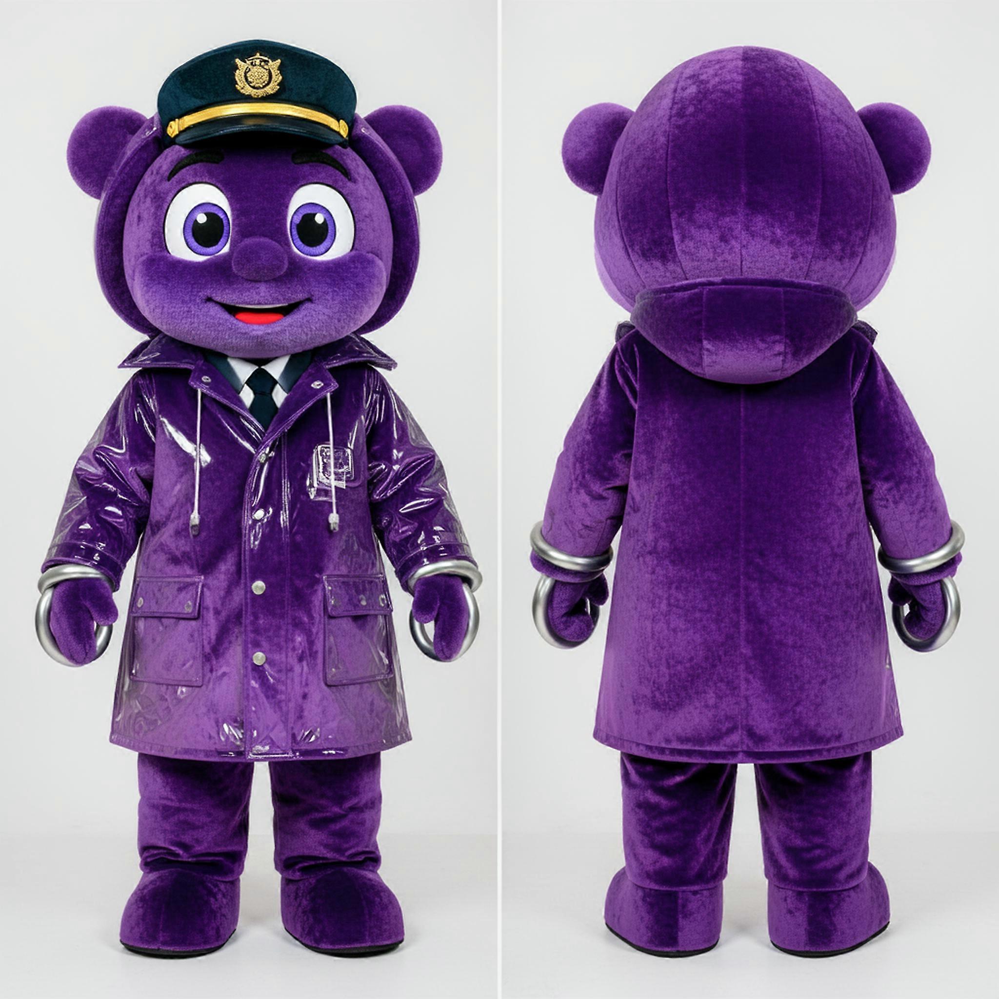MASTICOT Velvety Purple Navy Soldier Mascot