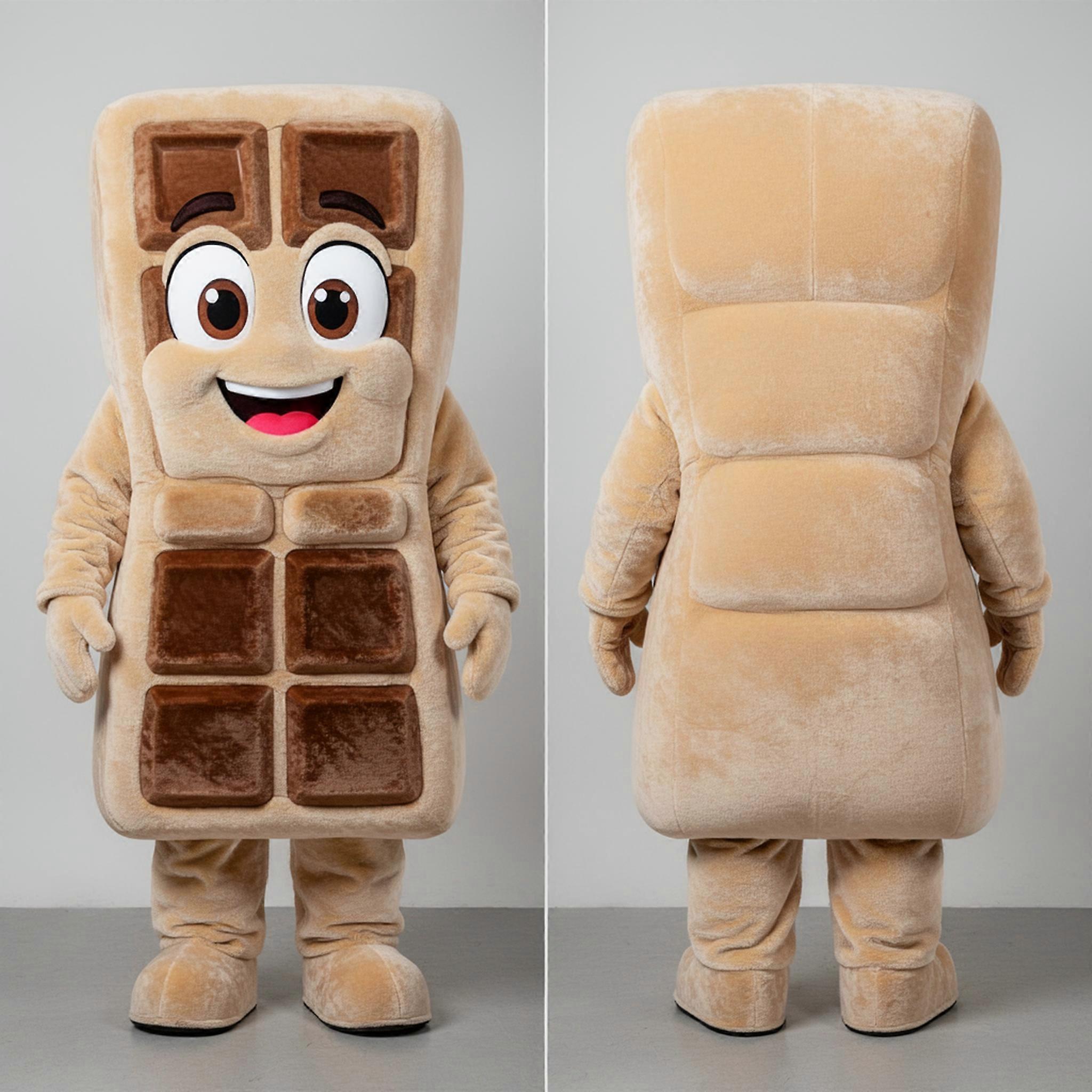 MASTICOT Beige Sweet Chocolate Bar Mascot