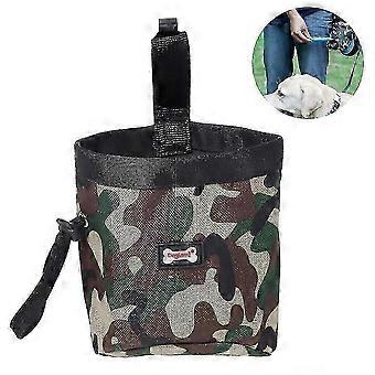 Dog treat pouch training bag with clip, snack reward waist pocket [XR]