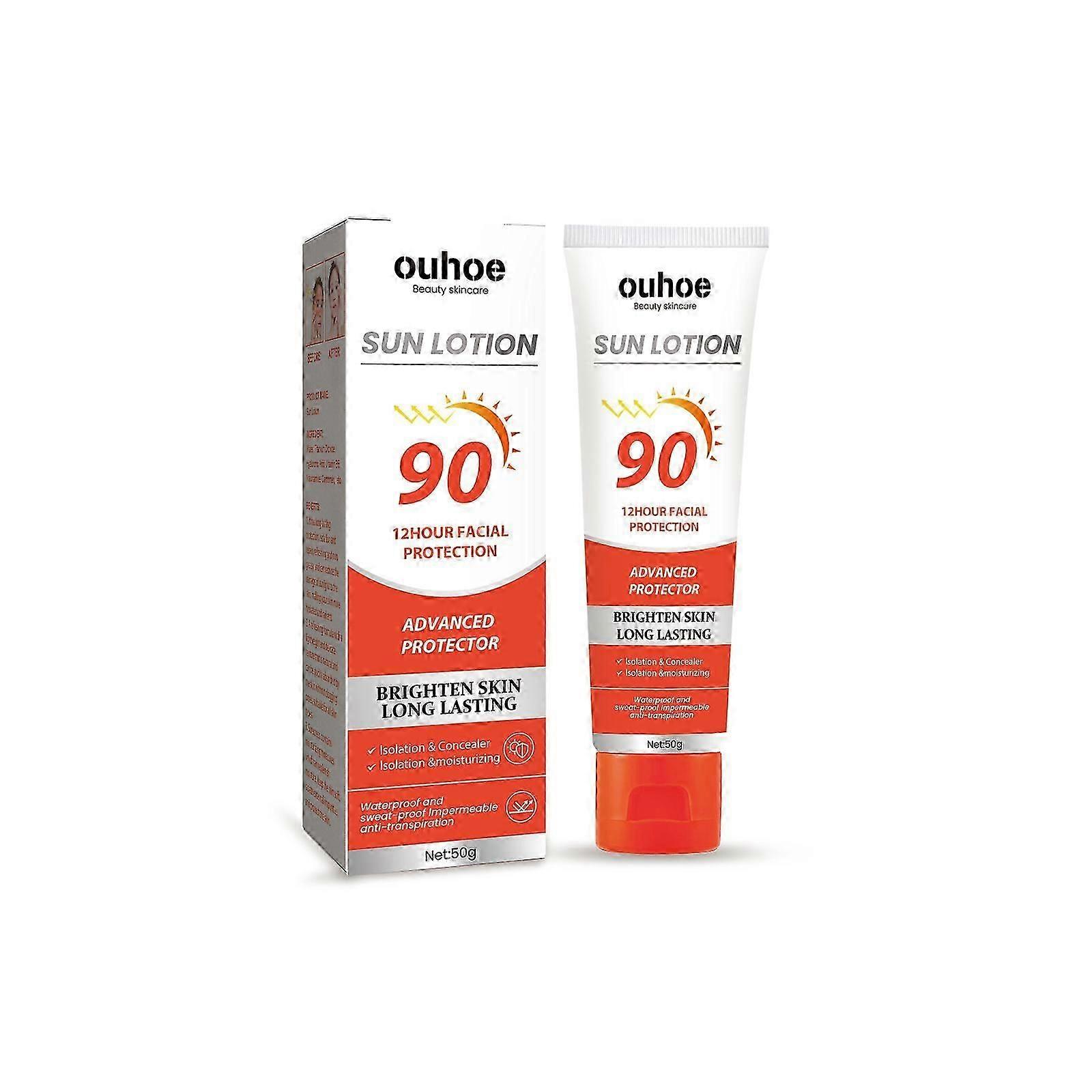 2pcs Sunscreen, Summer Outdoor UV Protection Refreshing Moisturizing Sunscreen
