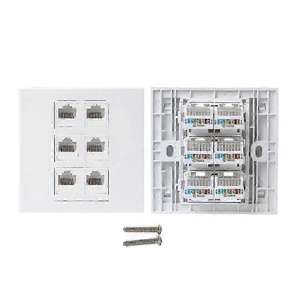 86 Type Computer Socket Panel CAT5E Network Module RJ45 Cable Interface Outlet SH