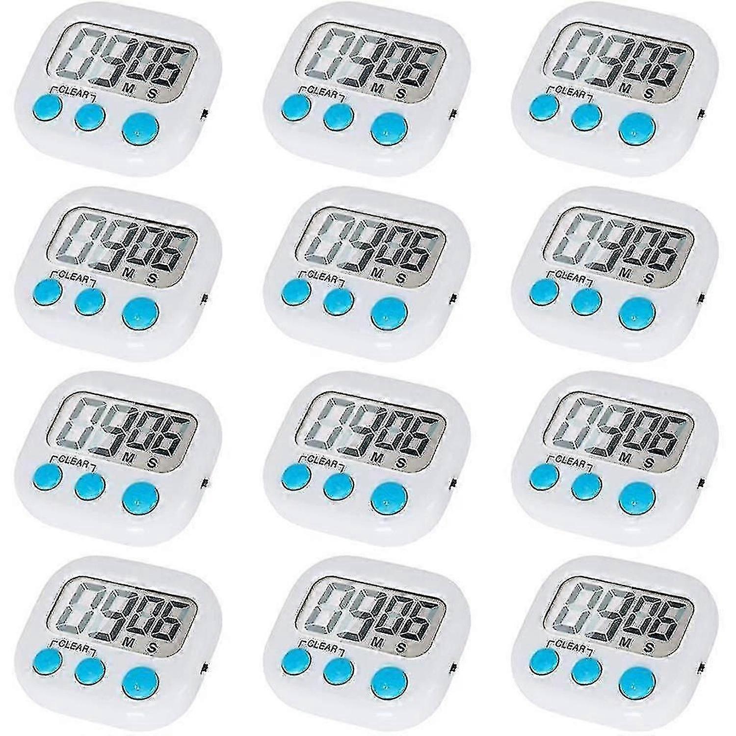12 Pack Digital Kitchen Timer With On/off Switch, Loud Alarm cy