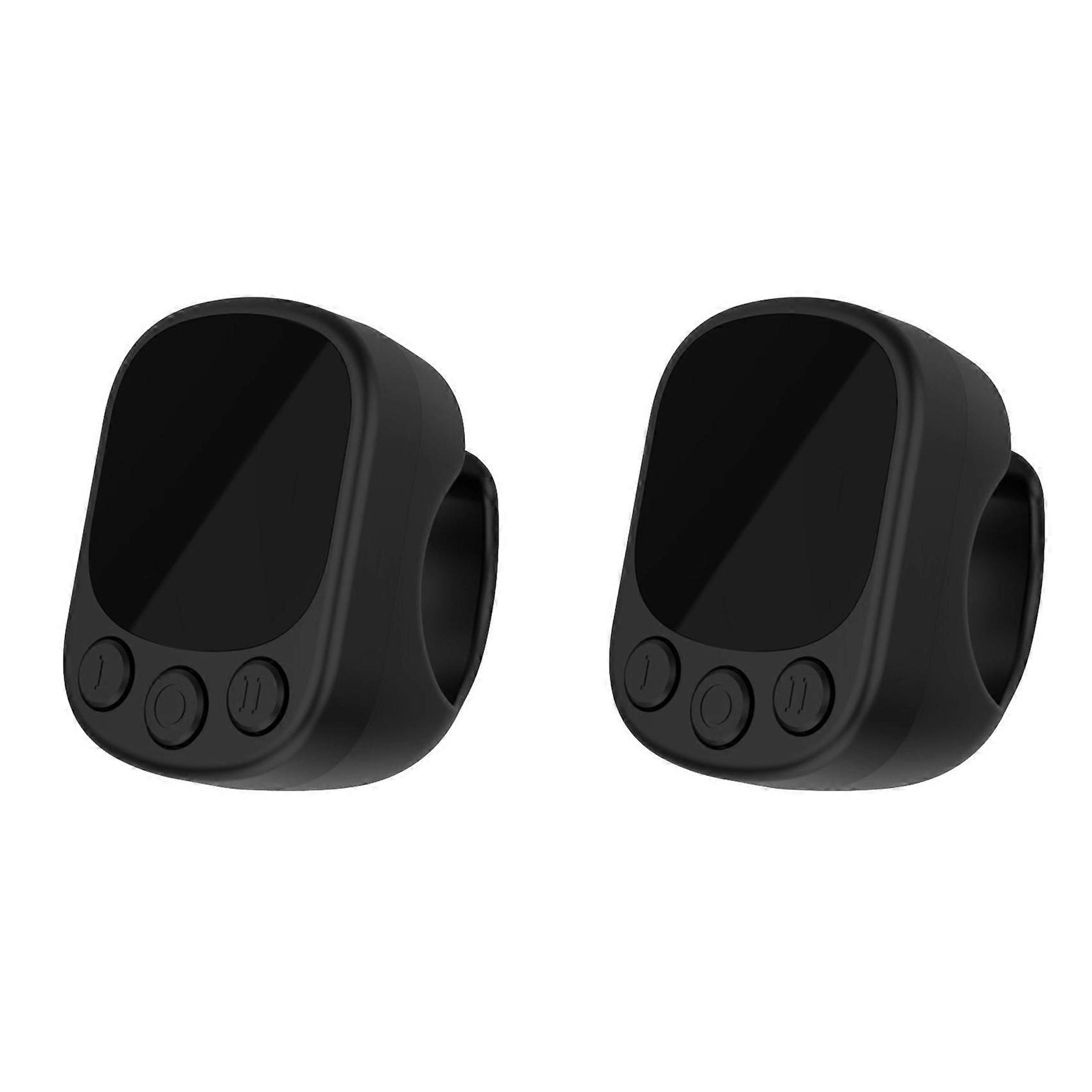 2X Mouse Ring Remote Control with Touchpad,Automatic Screen Clicker Continuous Clicker,Scrolling Ring Remote Control