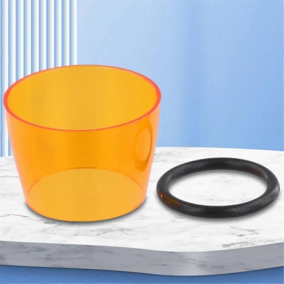 Camping light shade with orange protective cover