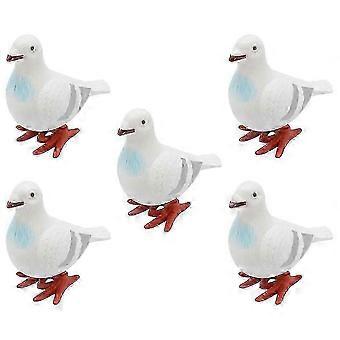 Brinquedo de corda divertido de plástico em forma de pombo, lançamento 2026, conjunto com 5 peças para crianças.